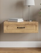 vidaXL Стенен страничен масичка 59 x 345 x 17 см Инженерна дървесина