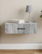 vidaXL Стенен страничен масичка 59 x 345 x 17 см Инженерна дървесина