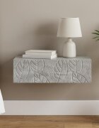 vidaXL Стенен страничен масичка 59 x 345 x 17 см Инженерна дървесина
