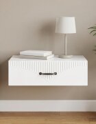 vidaXL Стенен страничен масичка 59 x 345 x 17 см Инженерна дървесина