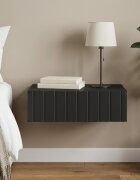 vidaXL Стенен страничен масичка 59 x 345 x 17 см Инженерна дървесина