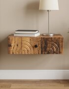 vidaXL Стенен страничен масичка 59 x 345 x 17 см Инженерна дървесина