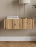 vidaXL Стенен страничен масичка 59 x 345 x 17 см Инженерна дървесина
