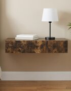 vidaXL Стенен страничен масичка 875 x 345 x 17 см