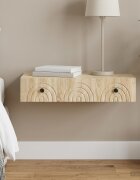 vidaXL Стенен страничен масичка 875 x 345 x 17 см Дъб сонома