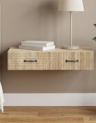 vidaXL Стенен страничен масичка 875 x 345 x 17 см Дъб сонома