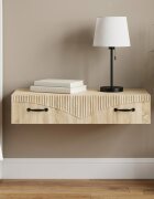 vidaXL Стенен страничен масичка 875 x 345 x 17 см Дъб сонома