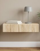 vidaXL Стенен страничен масичка Дъб сонома 875 x 345 x 17 см