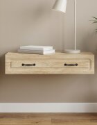 vidaXL Стенен страничен масичка Дъб сонома 875 x 345 x 17 см