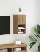 vidaXL Стенен телевизионен шкаф 305 x 30 x 60 см Дъб