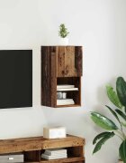 vidaXL Стенен телевизионен шкаф 305 x 30 x 60 см Старо дърво