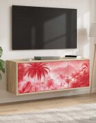 vidaXL Стенен телевизионен шкаф AACHEN 102 x 33 x 40 см Дъб сонома