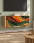 vidaXL Стенен телевизионен шкаф BONN 102 x 33 x 40 см Дъб сонома