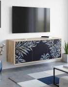 vidaXL Стенен телевизионен шкаф DOKKUM 102 x 33 x 40 см Дъб сонома