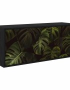 vidaXL Стенен телевизионен шкаф ELBURG 102 x 33 x 40 см Черен дъб