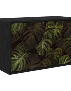 vidaXL Стенен телевизионен шкаф ELBURG 69 x 33 x 40 см Черен дъб
