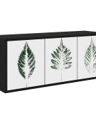 vidaXL Стенен телевизионен шкаф HANAU 102 x 33 x 40 см Черен дъб