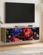 vidaXL Стенен телевизионен шкаф KIEL 102 x 33 x 40 см Дъб сонома