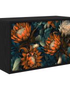 vidaXL Стенен телевизионен шкаф LOCHEM 69 x 33 x 40 см Черен дъб