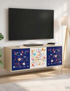 vidaXL Стенен телевизионен шкаф MAINZ 102 x 33 x 40 см Дъб сонома