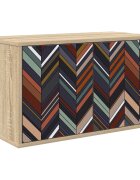 vidaXL Стенен телевизионен шкаф OMMEN 69 x 33 x 40 см Дъб сонома