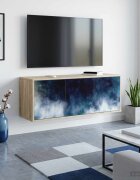 vidaXL Стенен телевизионен шкаф RAALTE 102 x 33 x 40 см Дъб сонома