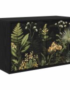 vidaXL Стенен телевизионен шкаф RHENEN 69 x 33 x 40 см Черен дъб