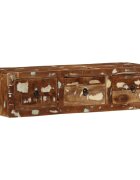 vidaXL Стенен ТВ шкаф 100x32x25 см масивна дървесина регенерирана