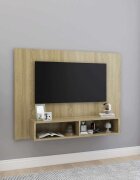 vidaXL Стенен ТВ шкаф дъб сонома 120x235x90 см инженерно дърво
