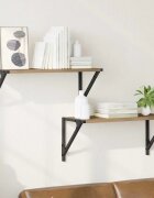 vidaXL Стени за рафтове 2 бр. Дъб 60 x 25 x 255 cm