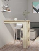 vidaXL Стенна Дъб сонома 102x45x1035 см инженерно дърво