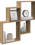 vidaXL стенна етажерка Artisan Oak 80x15x785 cm инженерна дървесина