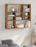 vidaXL стенна етажерка от старо дърво 90x16x78 cm Инженерна дървесина
