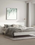 vidaXL Стенна табла за легло бяла 240x15x80 см инженерна дървесина