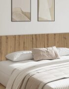 vidaXL Стенна табла за легло дъб артизан 240x15x80 см инженерно дърво