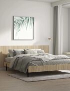 vidaXL Стенна табла за легло дъб сонома 240x15x80 см инженерно дърво