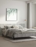 vidaXL Стенна табла за легло Сив сонома 240x15x80 см инженерно дърво