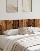 vidaXL Стенна табла за легло старо дърво 240x15x80 см инженерно дърво