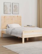 vidaXL Стенна табла за спалня 108x3x60 см борово дърво масив