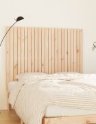 vidaXL Стенна табла за спалня 1465x3x110 см борово дърво масив