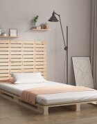 vidaXL Стенна табла за спалня 146x3x915 см борово дърво масив