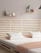 vidaXL Стенна табла за спалня 156x3x915 см борово дърво масив