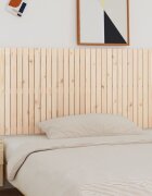 vidaXL Стенна табла за спалня 185x3x90 см борово дърво масив