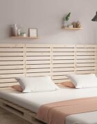 vidaXL Стенна табла за спалня 186x3x915 см борово дърво масив