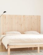 vidaXL Стенна табла за спалня 204x3x110 см борово дърво масив