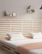 vidaXL Стенна табла за спалня 206x3x915 см борово дърво масив