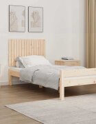 vidaXL Стенна табла за спалня 955x3x60 см борово дърво масив