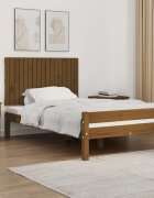 vidaXL Стенна табла за спалня меденокафява 108x3x60 см бор масив