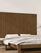 vidaXL Стенна табла за спалня меденокафява 1595x3x90 см бор масив
