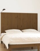 vidaXL Стенна табла за спалня меденокафява 185x3x110 см бор масив
